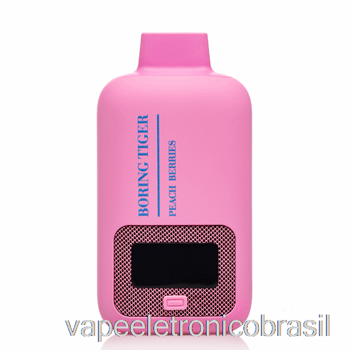 Vape Eletrônico Luffbar Chato Tigre 25000 Frutas De Pêssego Descartáveis
